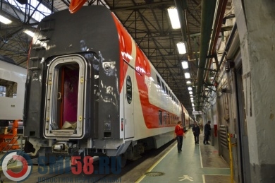 В Пензу прибыли двухэтажные вагоны для фирменного поезда 