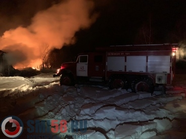 В Пензенской области произошёл смертельный пожар