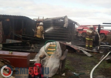 Обнародованы фото с места пожара в селе Тешнярь Пензенской области