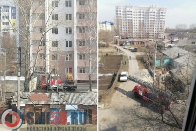 Три пожарные машины приехали на тушение кухни в пензенской многоэтажки