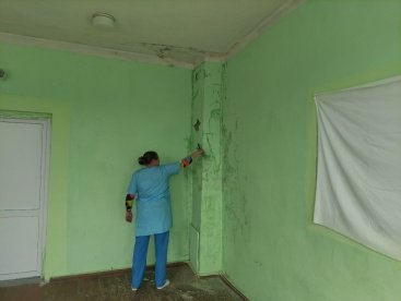 В Лопатинской участковой больнице ремонтируют дневной стационар