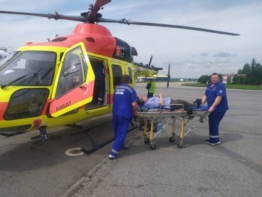 Из Кузнецка в Пензу вертолетом доставили пациента с инфарктом миокарда
