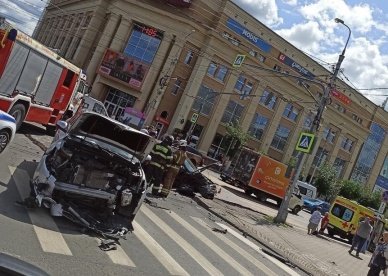 В ДТП в центре Пензы пострадали три человека