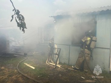 В Кузнецке из пожара спасли двоих человек