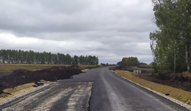 Заасфальтировано 2 км туристической дороги между Спасским и Наровчатским районами