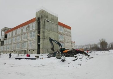 В Пензенской Заре продолжается строительство новой школы на 1100 мест