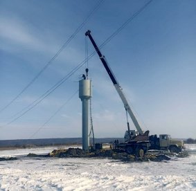 В Вадинском районе установили водонапорную башню