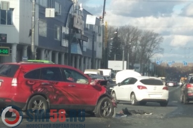 В ДТП на улице Гагарина в Пензе пострадал водитель Opel