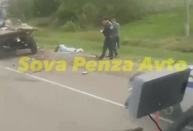 На трассе М-5 под Пензой насмерть разбился мотоциклист