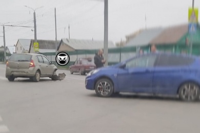 В пензенской Терновке произошло жесткое ДТП на перекрестке