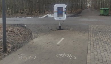 На велодорожке на алее в Пензе установили фотобудку