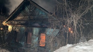 При пожаре в Русском Камешкире погиб 75-летний мужчина