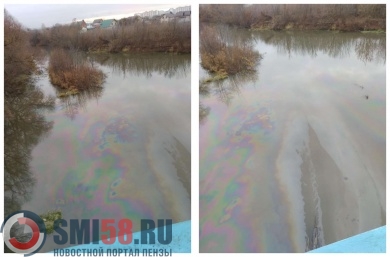 Сотрудники минлесхоза и МЧС не нашли источник розлива нефтепродуктов по реке Пензе