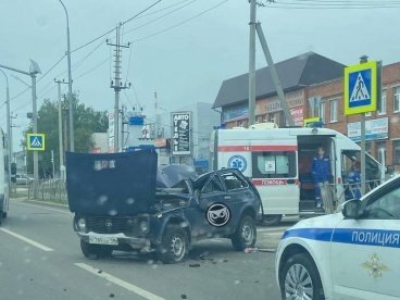 На Перспективной в Пензе легковушка попала в ДТП