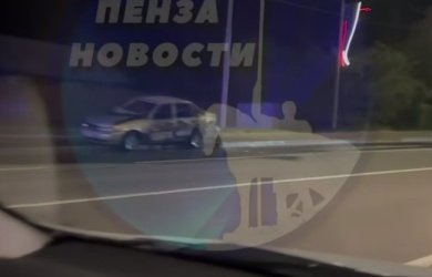 На улице Окружной в Пензе сгорел автомобиль