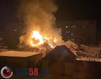 Мужчина получил ожоги при пожаре в Кузнецке