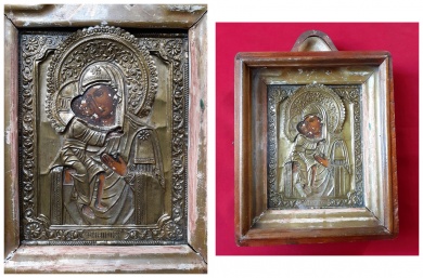 В Кузнецке при реконструкции храма обнаружили список с иконы XIX века