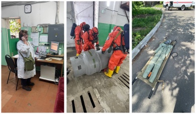 Пензенский «Горводоканал» и спасатели отработали действия при утечке хлора