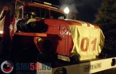 33 пожарных тушили частный дом на улице Космодемьянской в Пензе