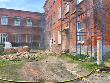 В Сердобске ремонтируют признанное объектом культурного наследия здание школы