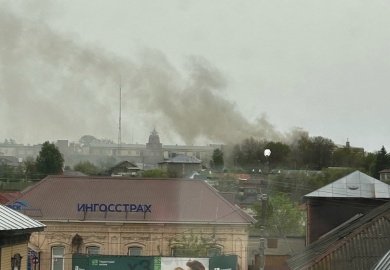 В Сердобске загорелось бывшее здание дома культуры