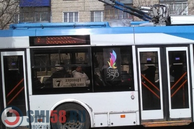 В Пензе на маршруте загорелся троллейбус №7