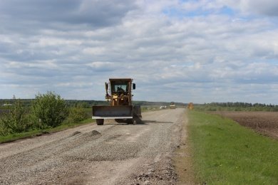 В Городищенском районе по нацпроекту БКД ремонтируют дорогу между двумя селами
