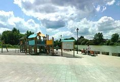 В сквере в Никольске установили детскую игровую площадку