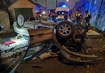 В Пензе автомобиль слетел с Бакунинского моста