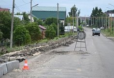 На улице Арбековской в Пензе приступили к обустройству 3-километрового тротуара