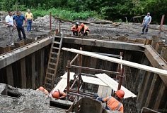На улице Луговой в Пензе продолжается строительство водопровода из Терновки до ГПЗ-24