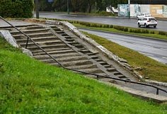 Лестницу на улице 8 Марта в Пензе должны восстановить на месяц