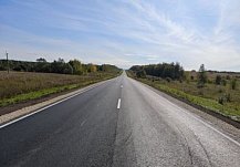 В Вадинском районе на отремонтированной дороге появилась разметка