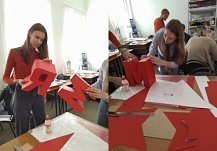 Пензенские студенты создают инсталляции к 9 Мая из дерева, ткани, бумаги и картона