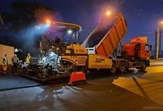 Асфальт на Беляевском путепроводе в Пензе кладут по ночам