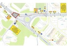 В Пензе ночью перекроют въезд на перекресток улиц Измайлова и Антонова