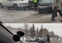 На Чкалова в Пензе столкнулись три автомобиля