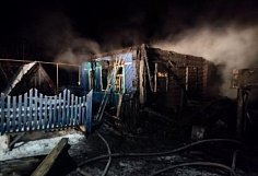 В сгоревшем доме в Кузнецком районе обнаружено тело мужчины