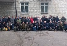 Из Кузнецка проводили первую партию мобилизованных бойцов