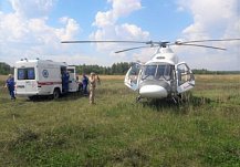 В травматологию облбольницы в Пензе вертолетом доставили двух пациентов