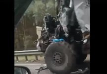 В Сети сообщают о страшном ДТП с армейским грузовиком в Белинском районе