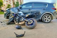 В ДТП на улице Кижеватова Пензе пострадала 28-летняя мотоциклистка