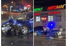 17-летний водитель Mazda протаранил светофор в Пензе