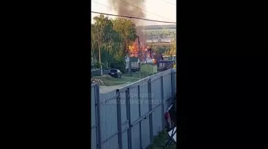 В Нижнеломовском районе из-за неисправной проводки сгорел дом с пристроем